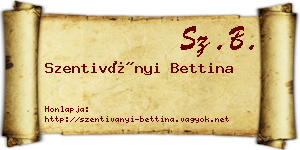 Szentiványi Bettina névjegykártya